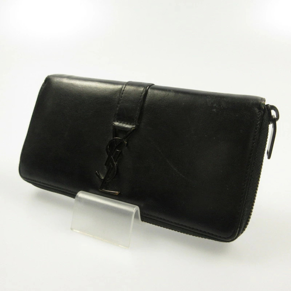 Saint Laurent Long Wallet Leather Black